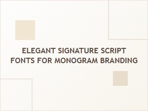 Crafting Monograms with Elegant Signature Scripts